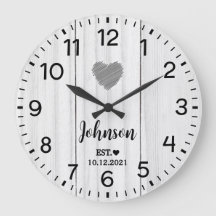 Rustik vit trä anpassad namn