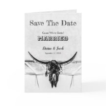 Rustik, vit, Western, svart cellull Spara datum