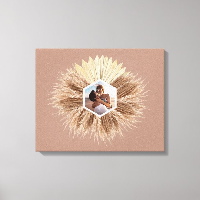 Rustik Warm Neutralt Färg Photo Design Canvastryck (Framsida)