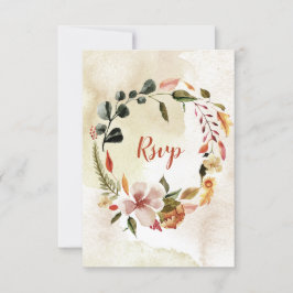 Rustik Watercolor Autumn Fall Flowers OSA