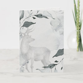 Rustik Watercolor, fredlig Hjort Kort