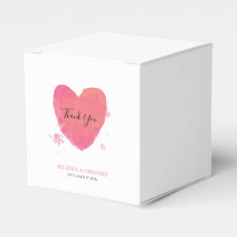 Rustik Watercolor Heart Bröllop Presentaskar