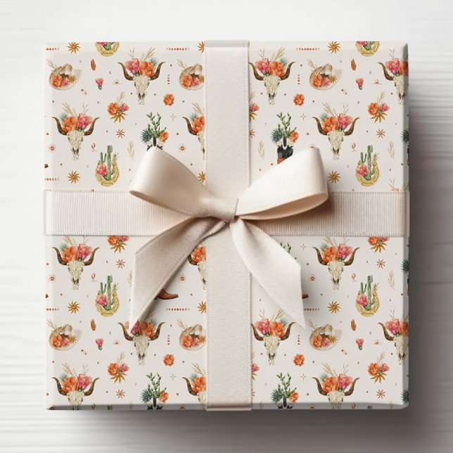 Rustik Western Cowboy Presentpapper (Rustic Western Cowboy Themed Wrapping Paper by Painted Paperie
)