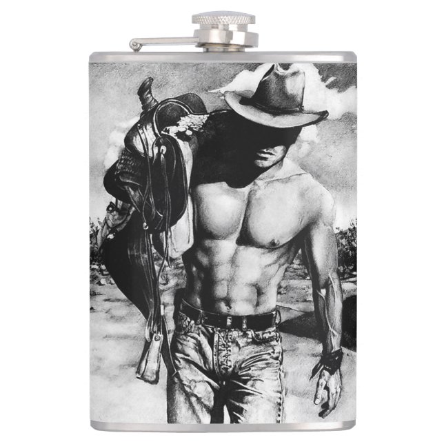Rustik Western CowboyCoola Masculine Art Modern Fickplunta (Framsidan)