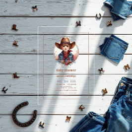 Rustik Western lille Cowboy Baby Shower