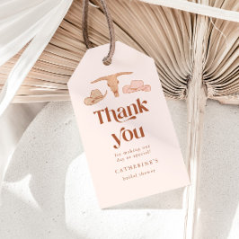 Rustik Western Möhippa Presentetikett