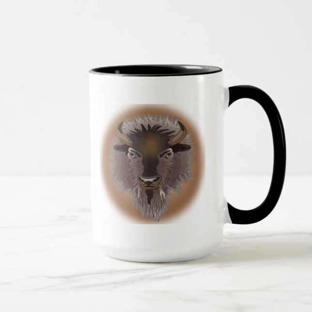 Rustik Western Plains Bison Mugg (Höger)