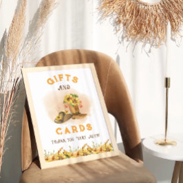 Rustik Western Rodeo Baby Shower Gifts Sign Poster
