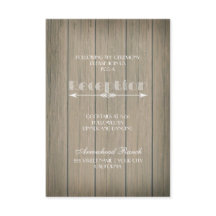 Rustik Whimsy Mottagningskort