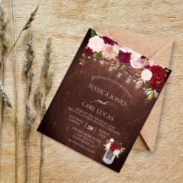 Rustik Wood Burgundy  Rosa ros budget Burk Flygblad