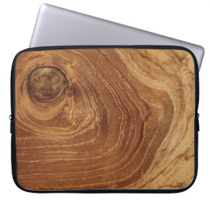 Rustik Wooden Brown Teak Wood Woodgrain Struktur Laptop Fodral