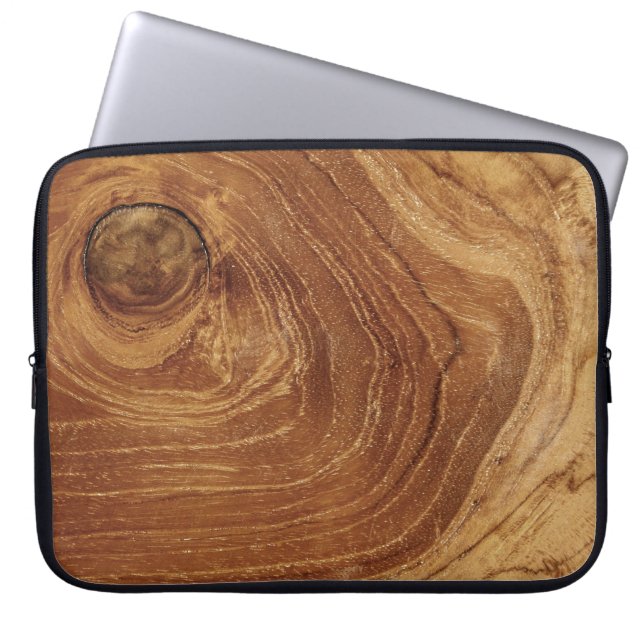 Rustik Wooden Brown Teak Wood Woodgrain Struktur Laptop Fodral (Framsidan)