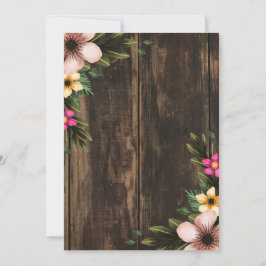 Rustik Woodsy Elegant Land Barn Möhippa Inbjudningar