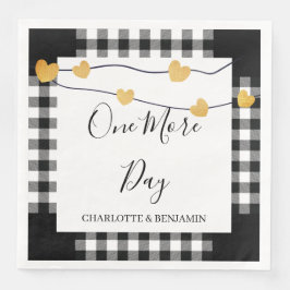 Rustik ytterligare en dag Bröllop och repetitionsm Pappersservett