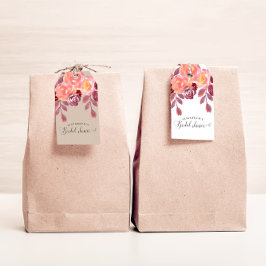 Rustika äppelrosor Elegant Bröllopsdusch i handskr Presentetikett
