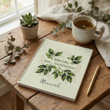 Rustika blad i botanisk vattenfärg