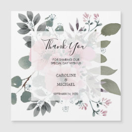 Rustika blommor Bröllop tack vare magnetkortet