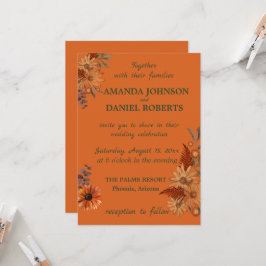 Rustika blomster bara väntar på att inbjuda dina g inbjudningar