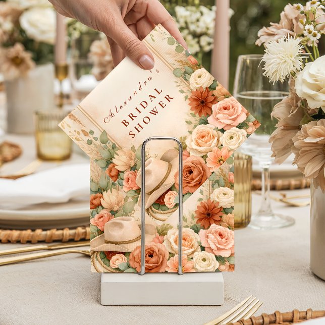 Rustika blomsterstövlar Western bröllopsfest Pappersservett (Skapare uppladdad)