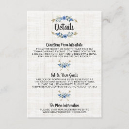 Rustika Boho Pilar & Blommiga Detaljer / Instrukti Tilläggskort