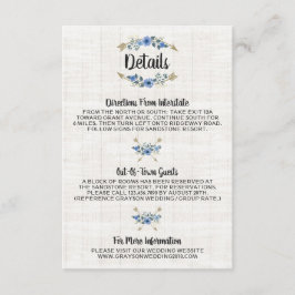 Rustika Boho Pilar & Blommiga Detaljer / Instrukti Tilläggskort