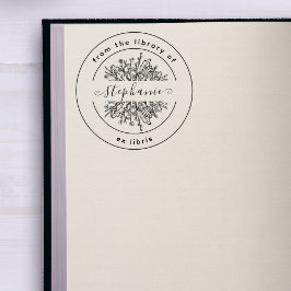 Rustika Botaniska | Från Biblioteket | Anpassad Bo Självfärgande Stämpel
