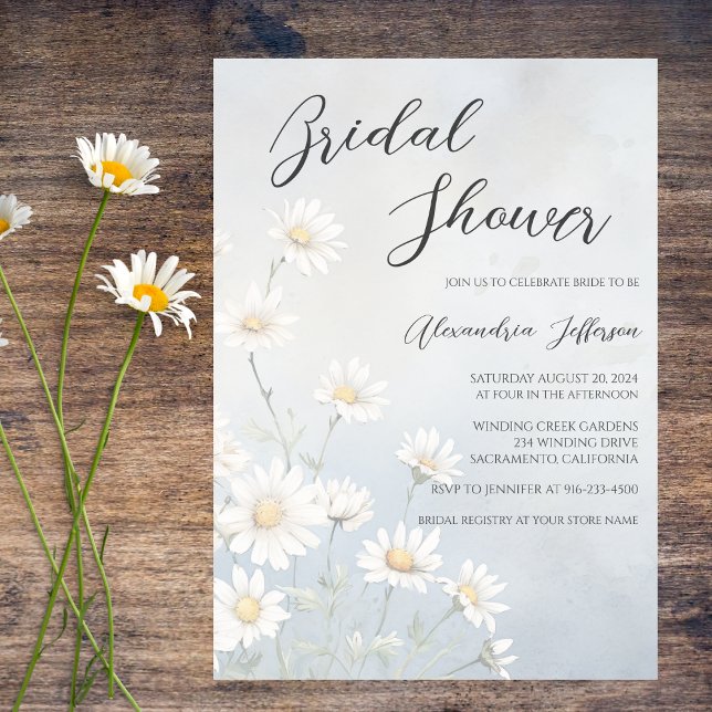 Rustika bröllopsdusch för blommor  inbjudningar (Skapare uppladdad)