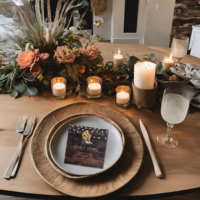 Rustika Bröllopsfirande Pappers-  Pappersservett (Skapare uppladdad)