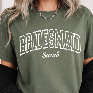 Rustika Brudtärna Bröllop Brudklänning Anpassad Br T Shirt