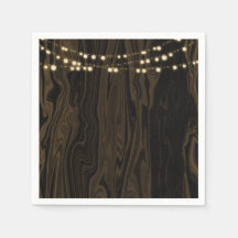 Rustika bruna fantasifulla trädgårdsljus för bröll