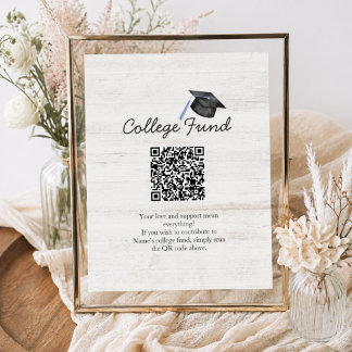 Rustika Collegefondens Examen QR-kod Poster