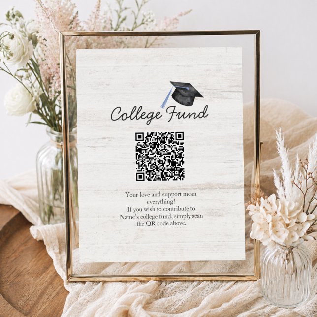 Rustika Collegefondens Examen QR-kod Poster (Skapare uppladdad)