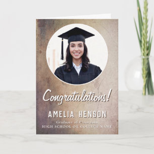 Rustika congratulations examenstudent 2 Foto Exame Kort