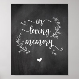 Rustika Drivrankor Kritskrifttavla I kärlekens min Poster