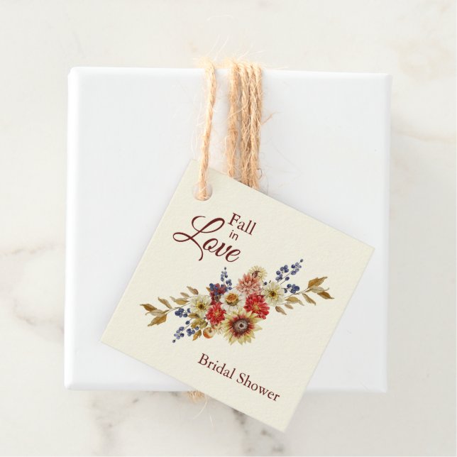 Rustika Etiketter för Höstbröllopsgeschenk  (På plats)