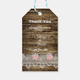 Rustika Etiketter för Tacksamhetsgåvor i Trä och S