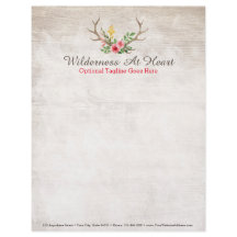 Rustika hjorthorns- bohemiska blomster vattenfärg 