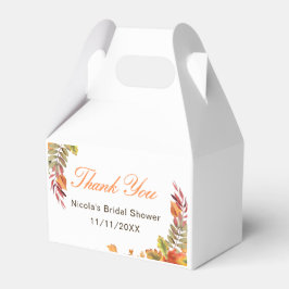 Rustika höstblad Bröllopsdusch Presentaskar