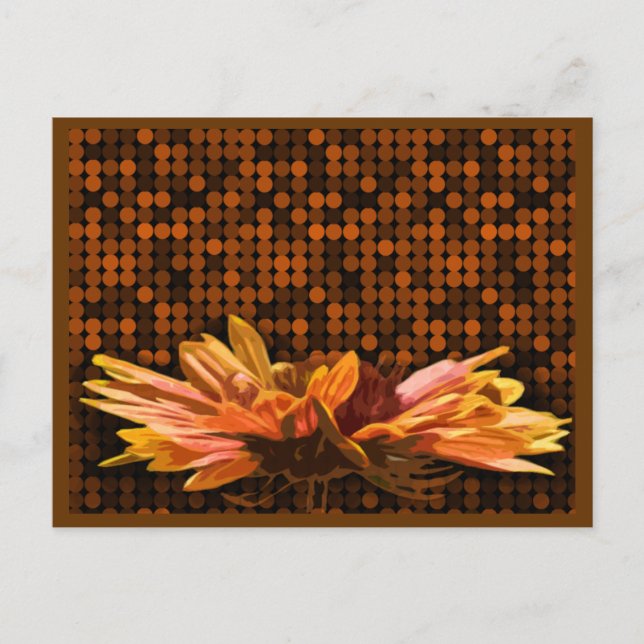 Rustika höstbröllop Spara datum-kort Höst Meddelande Vykort (Framsida)