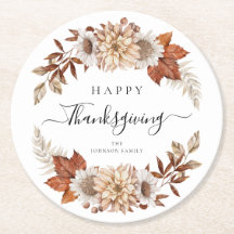 Rustika Höstlöv Glad Thanksgiving