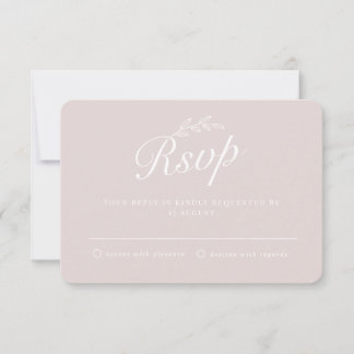 Rustika inbjudningar med botaniska blad för bröllo