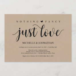 Rustika inbjudningskort för bröllopsfirande med kr