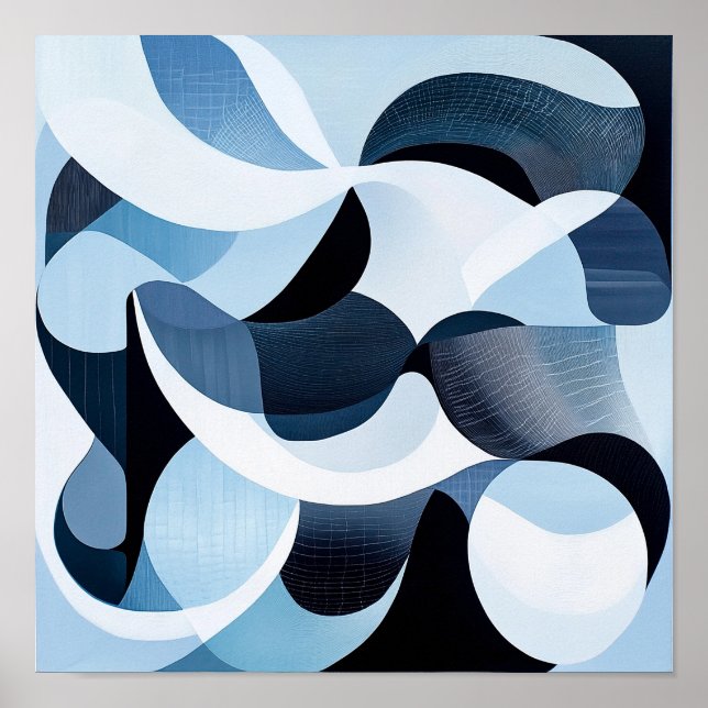 Rustika Inredningar Geometrisk Abstraktion Vägg  Poster (Framsidan)