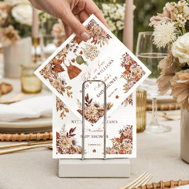 Rustika klänningar för baby Höst Baby Shower serve Pappersservett
