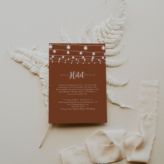 Rustika lampor med strängar Kalligrafi Terrakotta  Tilläggskort (Skapare uppladdad)