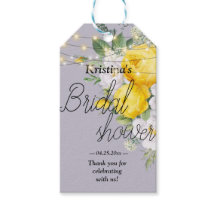 Rustika ljus Gula Blommiga Bröllopsdusch  