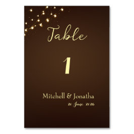 Rustika Ljus i Brunt Foto Bröllopsbord  Bordsnummer