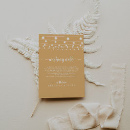 Rustika Ljuskedjor Gula Bröllopshjärtans Fröjd  Tilläggskort