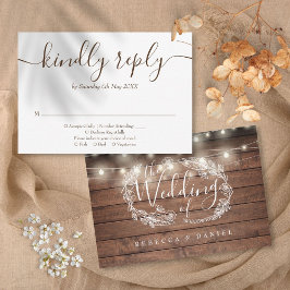 Rustika Ljuskedjor med Blommig Skrift OSA Kort