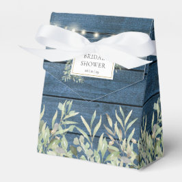 Rustika ljusslingor Bröllopsfest med grönt Presentaskar